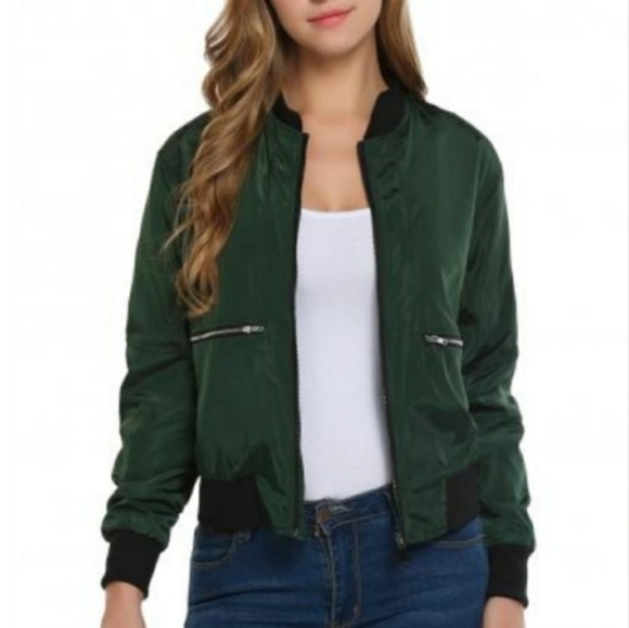 🆕⭐ British racing green bomber jacket⭐ - Picture 4 of 8